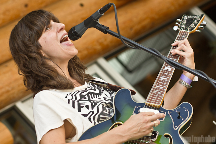Eleanor Friedberger at Doug Fir Patio, July 24, 2011. Photo by Troy Dunham.