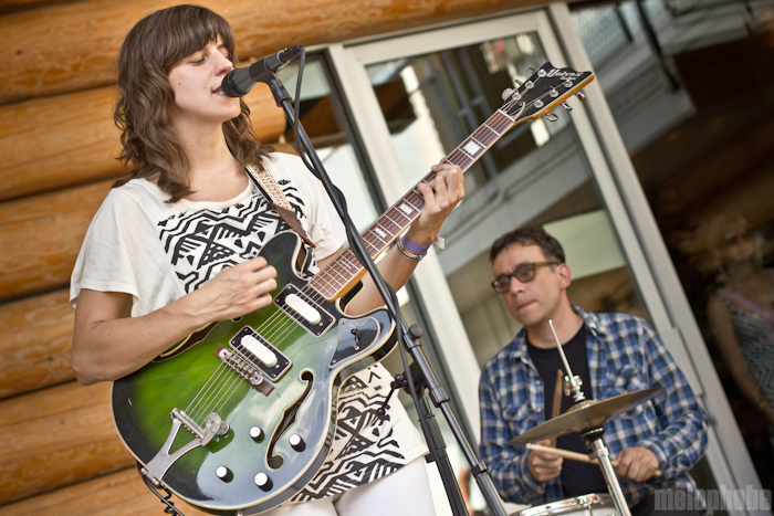 Eleanor Friedberger at Doug Fir Patio, July 24, 2011. Photo by Troy Dunham.