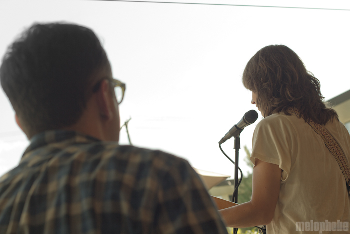 Eleanor Friedberger at Doug Fir Patio, July 24, 2011. Photo by Troy Dunham.
