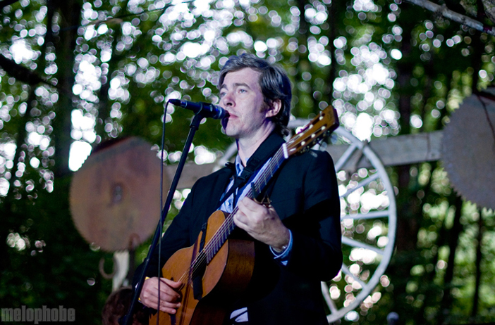 Bill Callahan at Pendarvis Farm, August 5, 2011. Photo by Carrie Johnston and Ian McNeil.