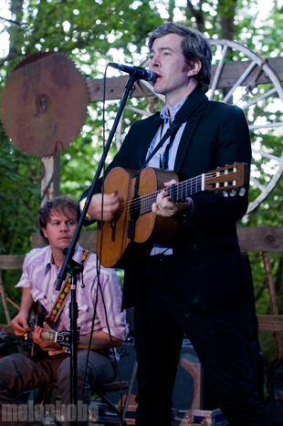 Bill Callahan at Pendarvis Farm, August 5, 2011. Photo by Carrie Johnston and Ian McNeil.