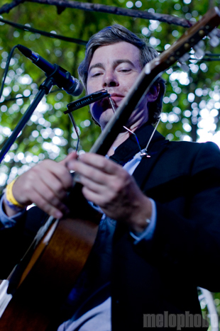 Bill Callahan at Pendarvis Farm, August 5, 2011. Photo by Carrie Johnston and Ian McNeil.