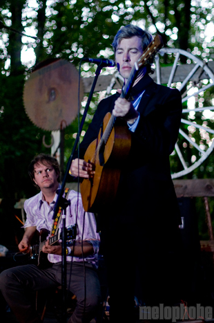 Bill Callahan at Pendarvis Farm, August 5, 2011. Photo by Carrie Johnston and Ian McNeil.