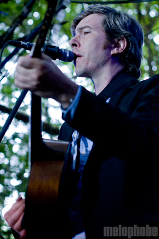 Bill Callahan at Pendarvis Farm, August 5, 2011. Photo by Carrie Johnston and Ian McNeil.