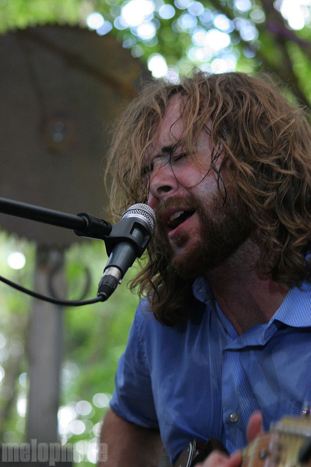 Elliott Brood at Pendarvis Farm, August 5, 2011. Photo by Carrie Johnston and Ian McNeil.