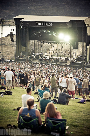Phish at The Gorge Amphitheatre, August 5, 2011. Photo by Alice Falzone.