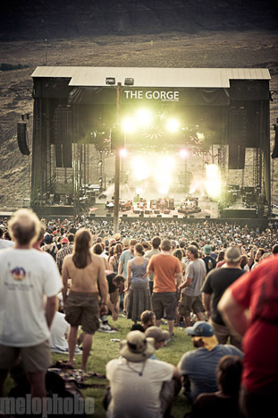 Phish at The Gorge Amphitheatre, August 5, 2011. Photo by Alice Falzone.