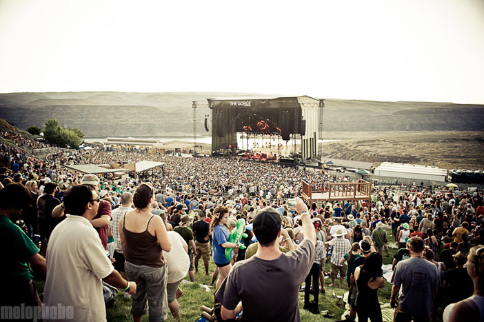 Phish at The Gorge Amphitheatre, August 5, 2011. Photo by Alice Falzone.