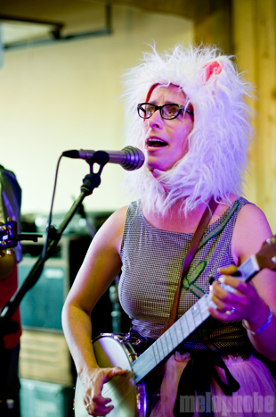 Laura Veirs at Pendarvis Farm, August 6, 2011. Photo by Carrie Johnston and Ian McNeil.