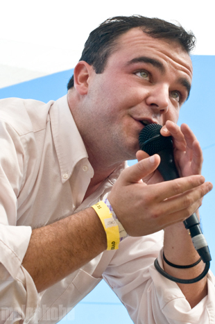 Future Islands at Pendarvis Farm, August 6, 2011. Photo by Carrie Johnston and Ian McNeil.