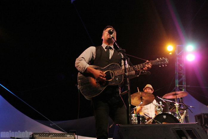 Elliot Brood at Pendarvis Farm, August 6, 2011. Photo by Carrie Johnston and Ian McNeil.