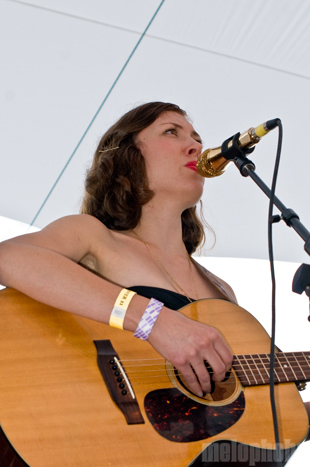 Alela Diane at Pendarvis Farm, August 7, 2011. Photo by Carrie Johnston and Ian McNeil.