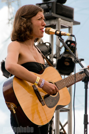 Alela Diane at Pendarvis Farm, August 7, 2011. Photo by Carrie Johnston and Ian McNeil.