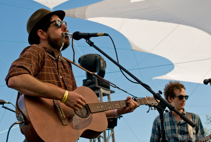 Vetiver at Pendarvis Farm, August 7, 2011. Photo by Carrie Johnston and Ian McNeil.