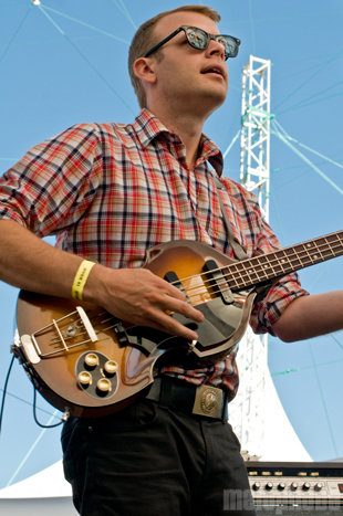 Vetiver at Pendarvis Farm, August 7, 2011. Photo by Carrie Johnston and Ian McNeil.