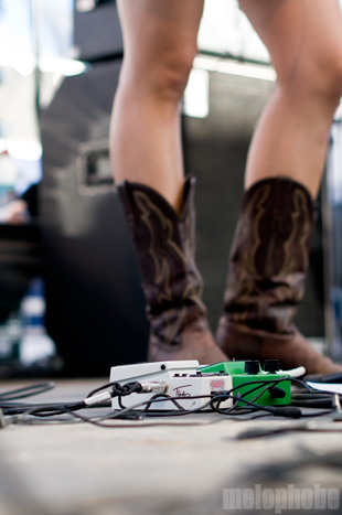 Thao and the Get Down Stay Down at Pendarvis Farm, August 7, 2011. Photo by Carrie Johnston and Ian McNeil.