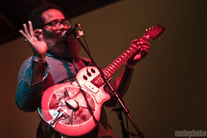 Kyp Malone at Disjecta Interdisciplinary Art Center, August 12, 2011. Photo by Troy Dunham.