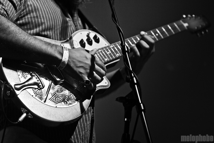 Kyp Malone at Disjecta Interdisciplinary Art Center, August 12, 2011. Photo by Troy Dunham.