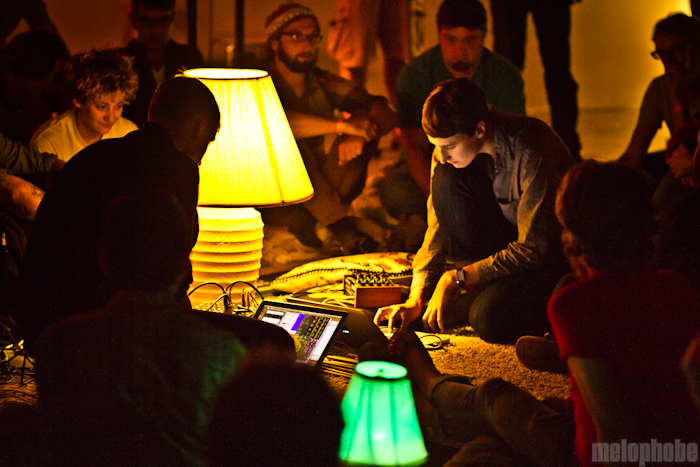 Lucky Dragons at Disjecta Interdisciplinary Art Center, August 12, 2011. Photo by Troy Dunham.