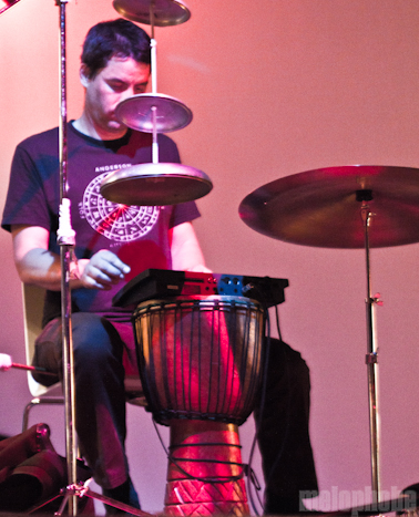 Sun Foot at Disjecta Interdisciplinary Art Center, August 12, 2011. Photo by Troy Dunham.