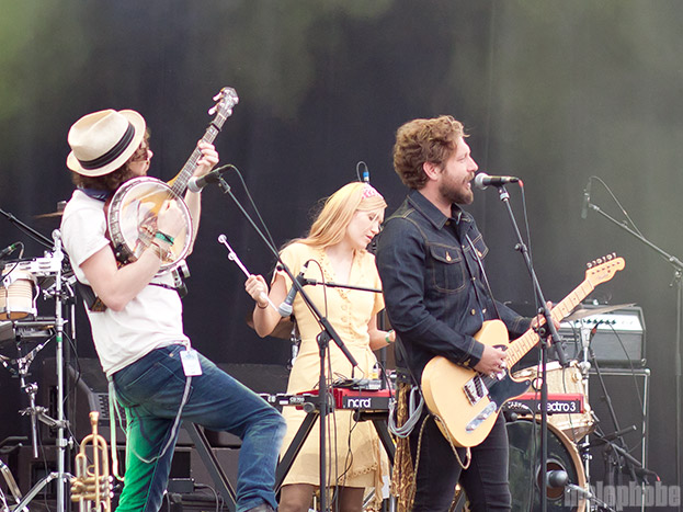 Edward Sharpe and the Magnetic Zeros, August 12, 2011. Photo by Bobby Lilly.
