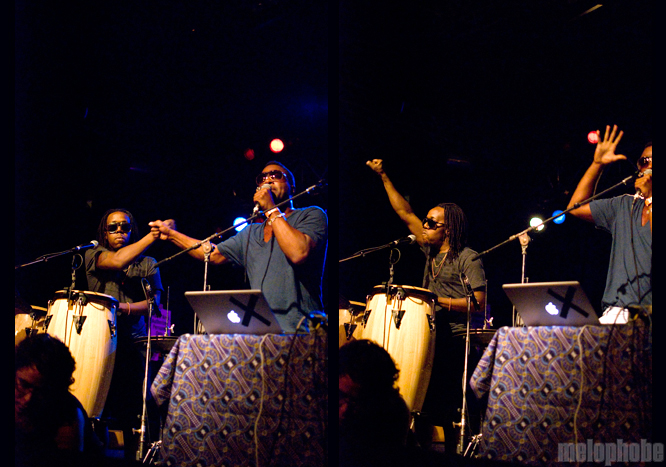 Shabazz Palaces at Roseland Theater, September 9, 2011. Photo by Colin McLaughlin.