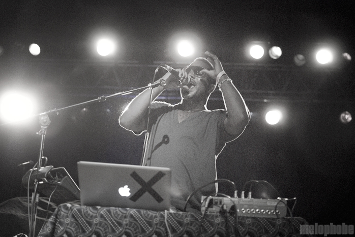 Shabazz Palaces at Roseland Theater, September 9, 2011. Photo by Colin McLaughlin.