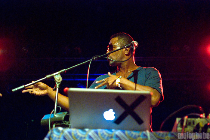 Shabazz Palaces at Roseland Theater, September 9, 2011. Photo by Colin McLaughlin.
