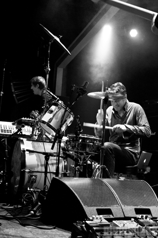 Battles at Wonder Ballroom, October 13, 2011. Photo by Lymay Iwasaki.
