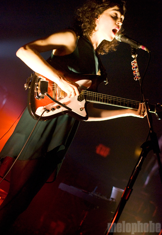 St. Vincent at Crystal Ballroom, October 14, 2011. Photo by Colin McLaughlin.