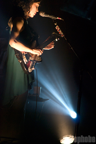 St. Vincent at Crystal Ballroom, October 14, 2011. Photo by Colin McLaughlin.