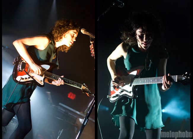 St. Vincent at Crystal Ballroom, October 14, 2011. Photo by Colin McLaughlin.