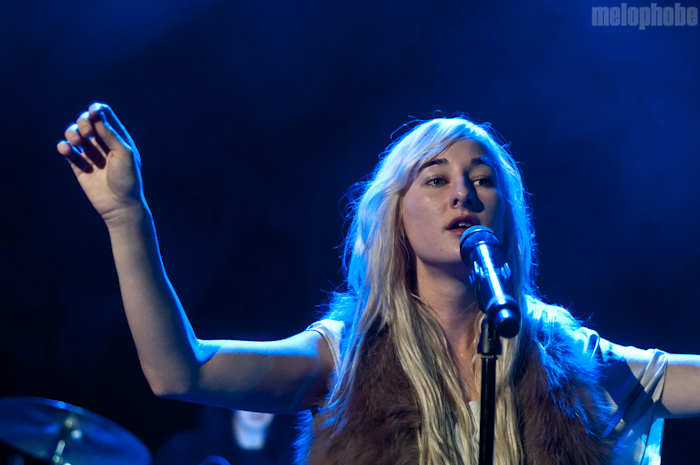 Zola Jesus, October 18, 2011. Photo by Ashley Thorfinnson and Chris Barth.