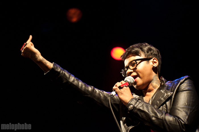 Jean Grae, October 18, 2011. Photo by Ashley Thorfinnson and Chris Barth.
