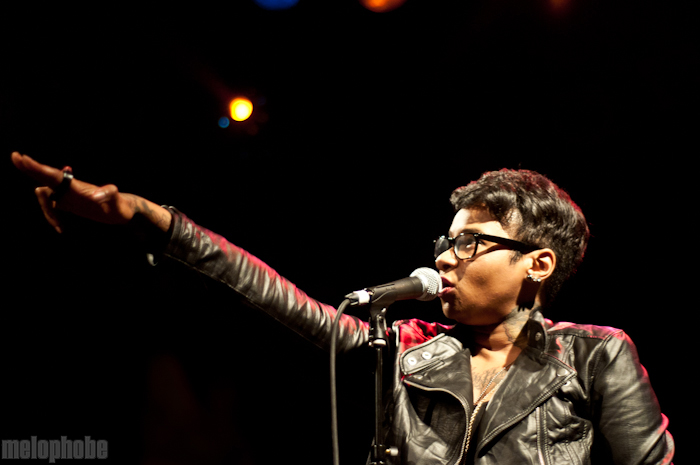Jean Grae, October 18, 2011. Photo by Ashley Thorfinnson and Chris Barth.
