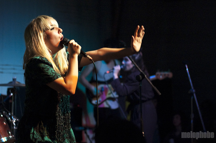 Austra at Holocene, November 14, 2011. Photo by Jesse Noone.