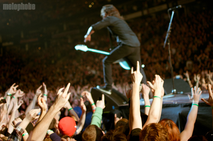 Foo Fighters at TD Garden, November 16, 2011. Photo by Pavel Dzemianok.