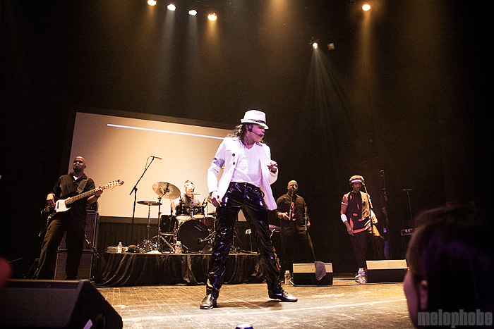 Who's Bad: The Ultimate Michael Jackson Tribute Band at Jefferson Theatre, November 17, 2011. Photo by Ari Sommer.