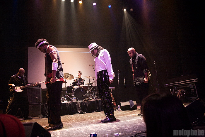 Who's Bad: The Ultimate Michael Jackson Tribute Band at Jefferson Theatre, November 17, 2011. Photo by Ari Sommer.