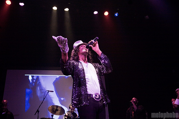 Who's Bad: The Ultimate Michael Jackson Tribute Band at Jefferson Theatre, November 17, 2011. Photo by Ari Sommer.