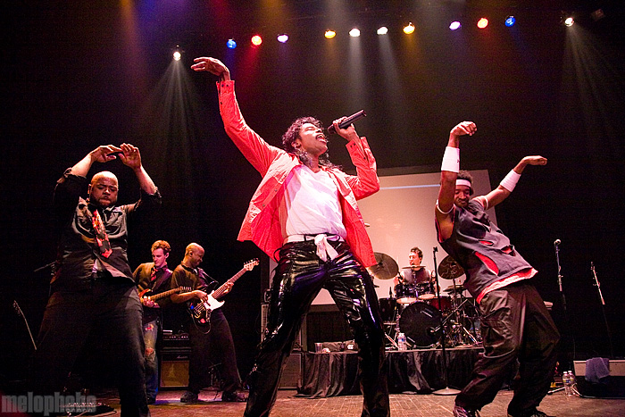 Who's Bad: The Ultimate Michael Jackson Tribute Band at Jefferson Theatre, November 17, 2011. Photo by Ari Sommer.