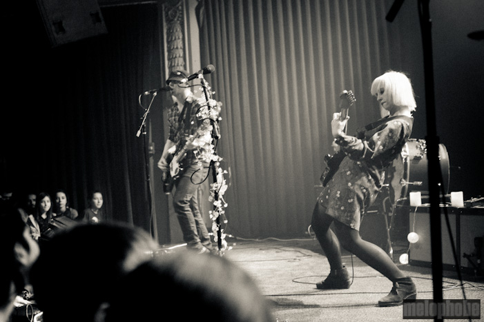 The Joy Formidable at Crystal Ballroom, December 10, 2011. Photo by Justin Kent.