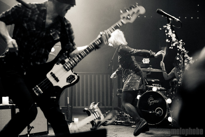 The Joy Formidable at Crystal Ballroom, December 10, 2011. Photo by Justin Kent.