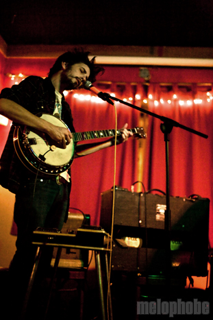 Adam Arcuragi and the Lupine Chorale Society at PA's Lounge, February 3, 2012. Photo by Boston Concert Photography.