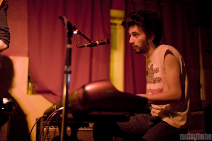 Adam Arcuragi and the Lupine Chorale Society at PA's Lounge, February 3, 2012. Photo by Boston Concert Photography.