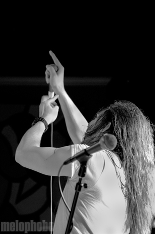 Andrew W.K at Wonder Ballroom, March 5, 2012. Photo by Ian McNeil.