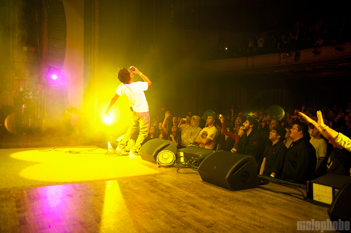 Lupe Fiasco at Arlene Schnitzer Concert Hall, March 23, 2012. Photo by Colin McLaughlin.