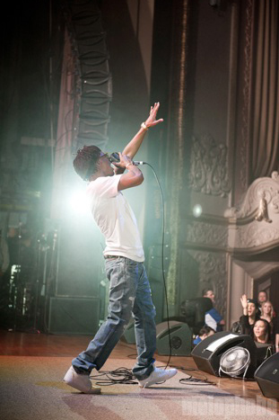 Lupe Fiasco at Arlene Schnitzer Concert Hall, March 23, 2012. Photo by Colin McLaughlin.