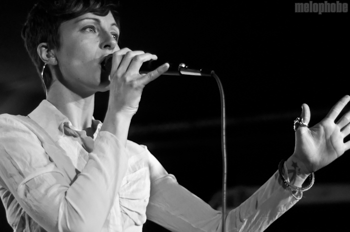 Poliça at Mercury Lounge, March 28, 2012. Photo by Chris Barth.