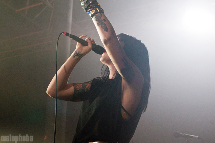Sleigh Bells at Roseland Theater, April 7, 2012. Photo by Ian Orion.